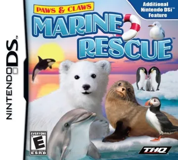 Paws & Claws - Marine Rescue (USA) (NDSi Enhanced) box cover front